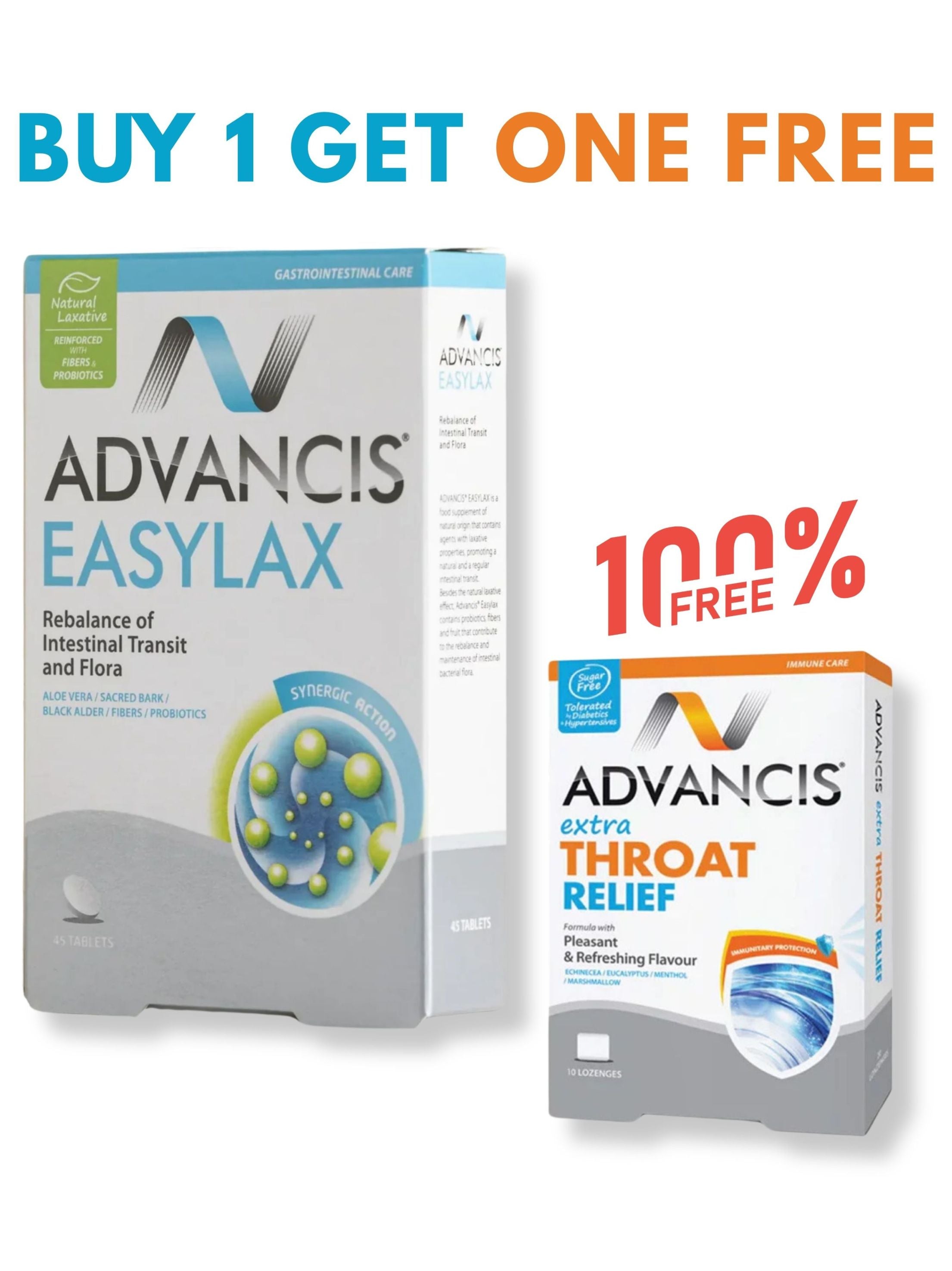 Advancis Easylax + FREE Extra Throat Relief