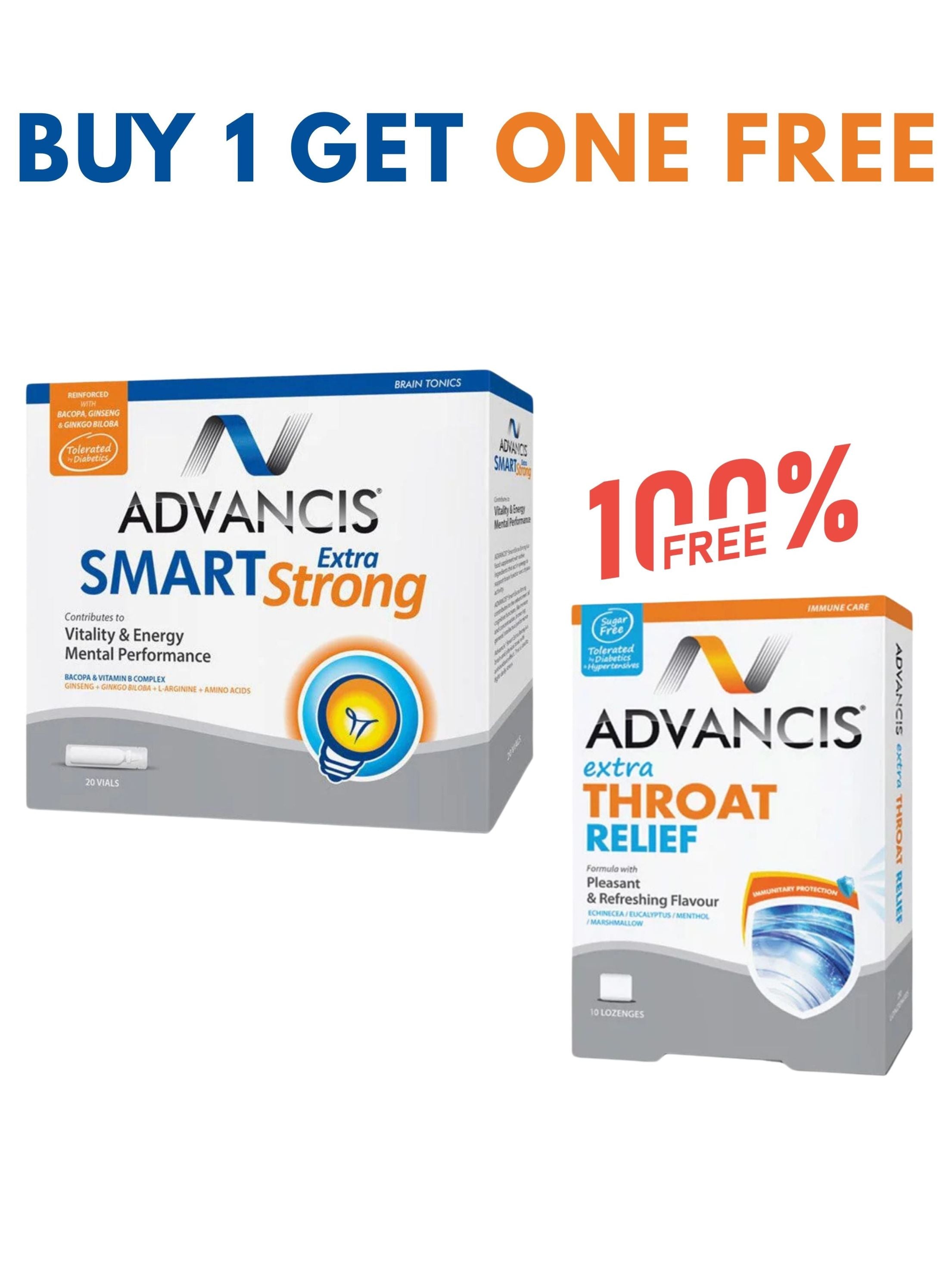 Advancis Smart Extra Strong + FREE Extra Throat Relief