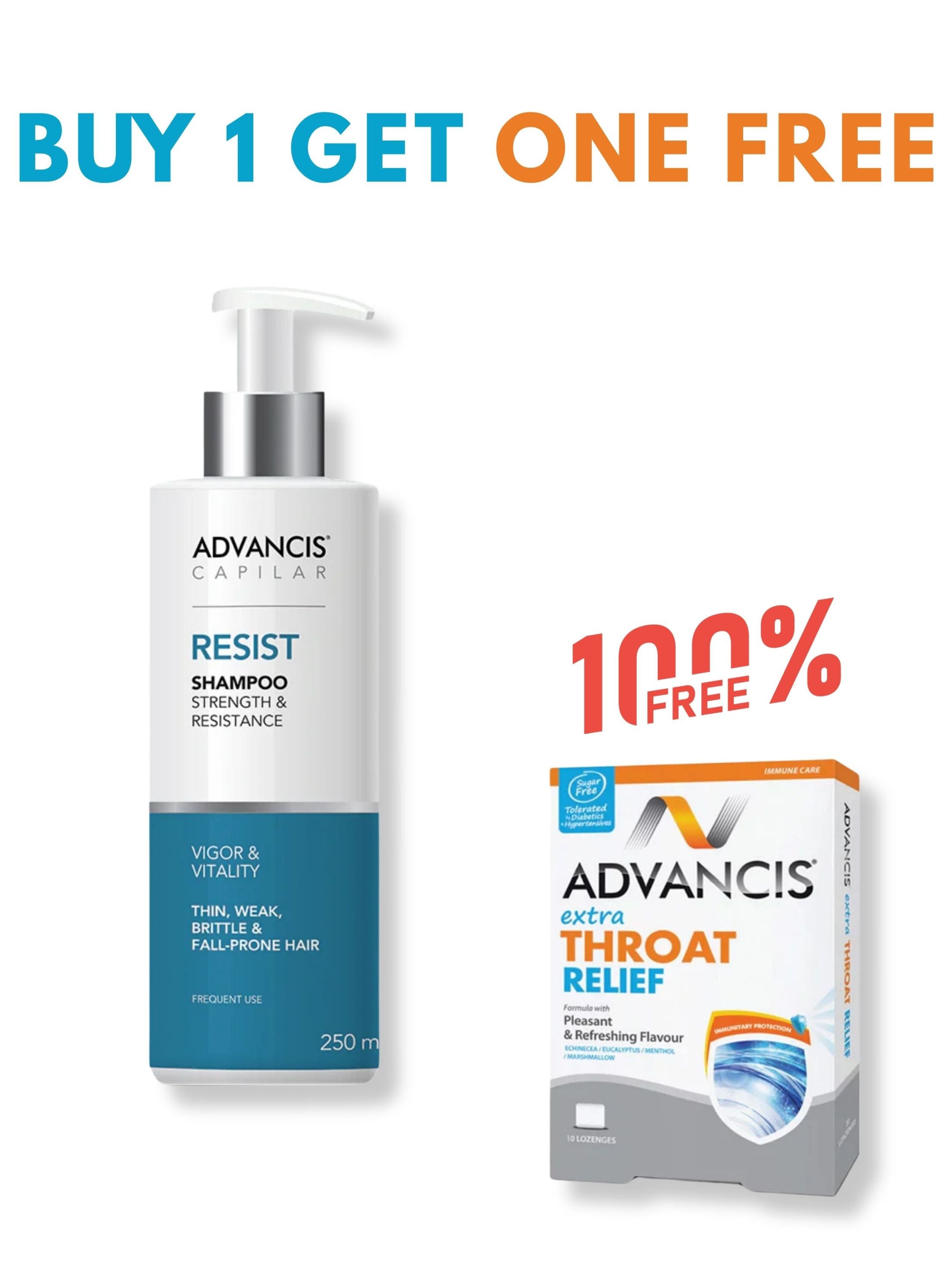 Advancis Capilar Resist + FREE Extra Throat Relief