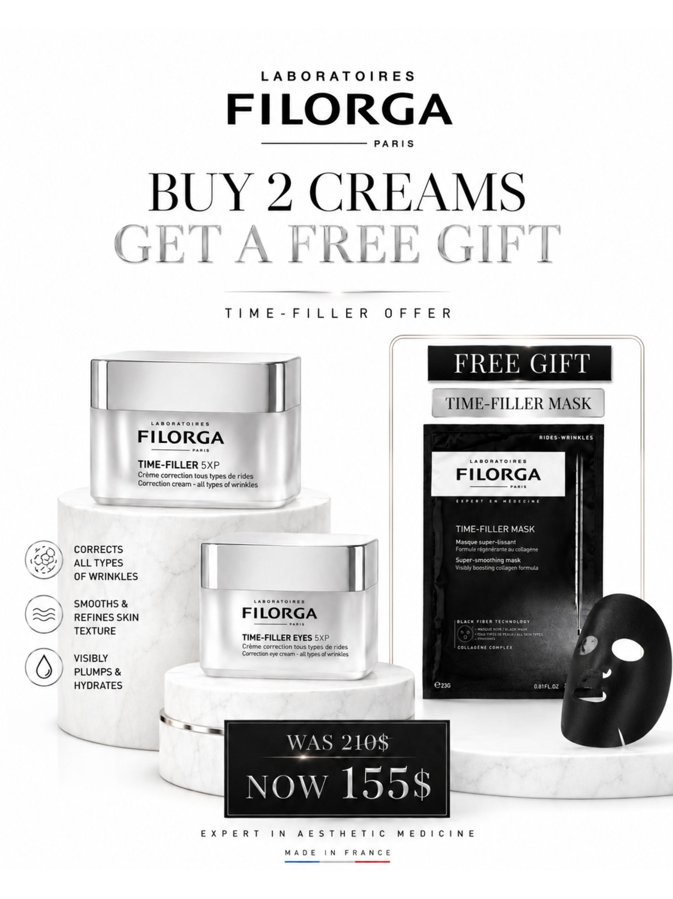 Correction Cream - all types of wrinkles & Correction eye cream - all types of wrinkles