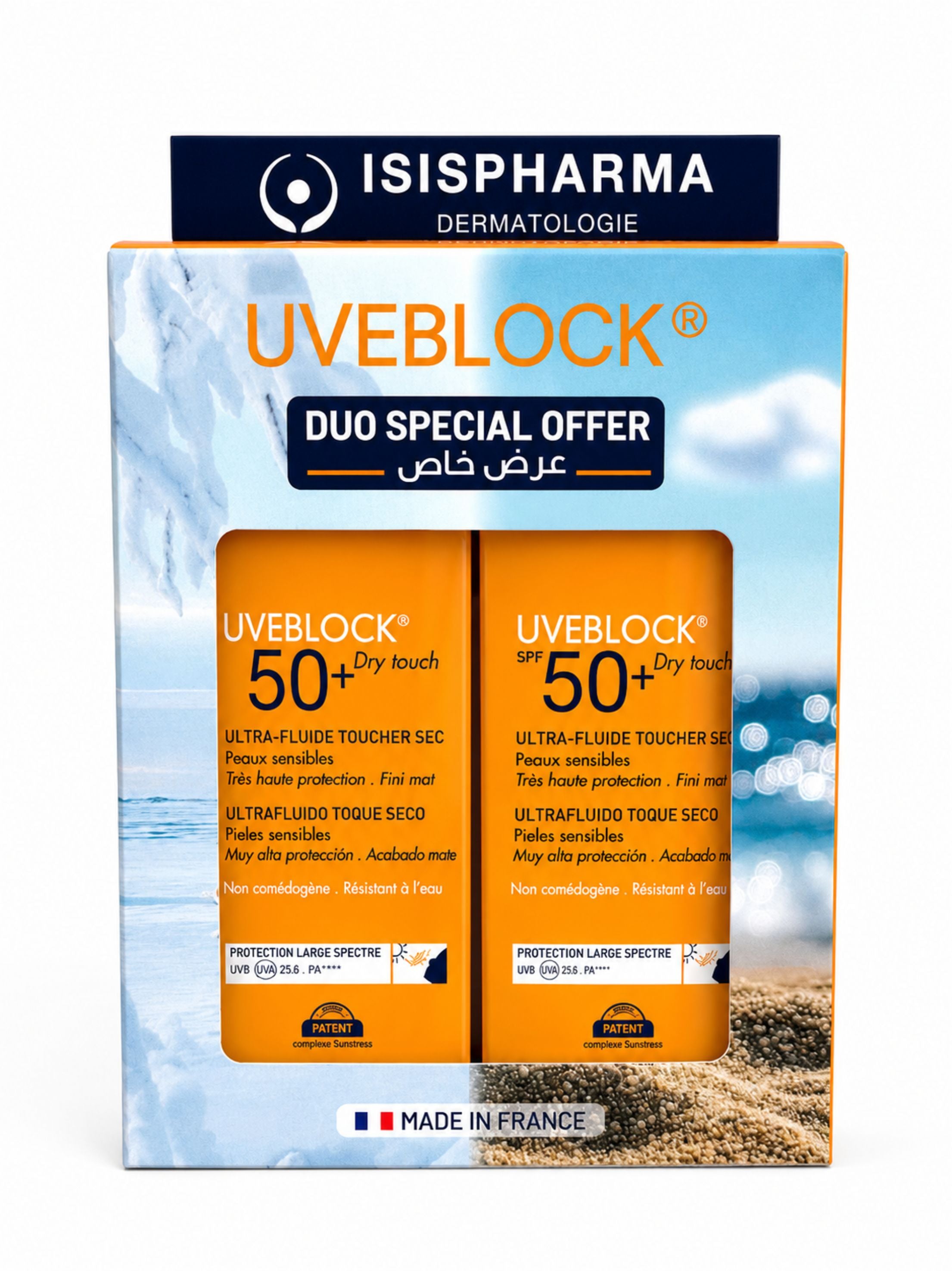 Uveblock dry touch spf50+ duo
