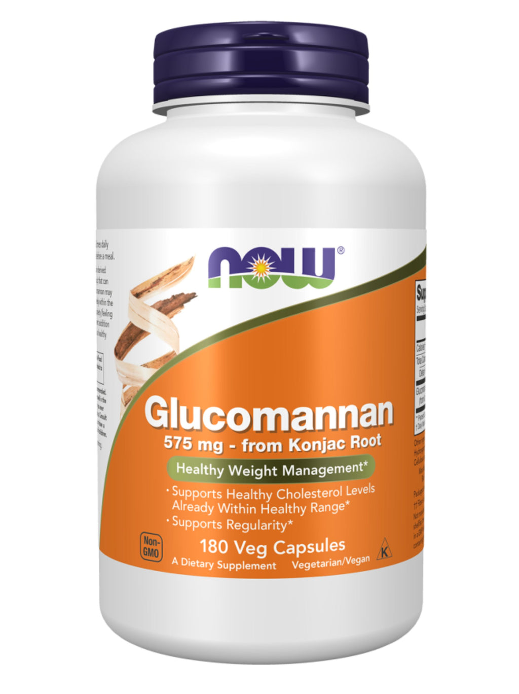 Glucomannan 575 Mg Konjac Root 180 Capsules