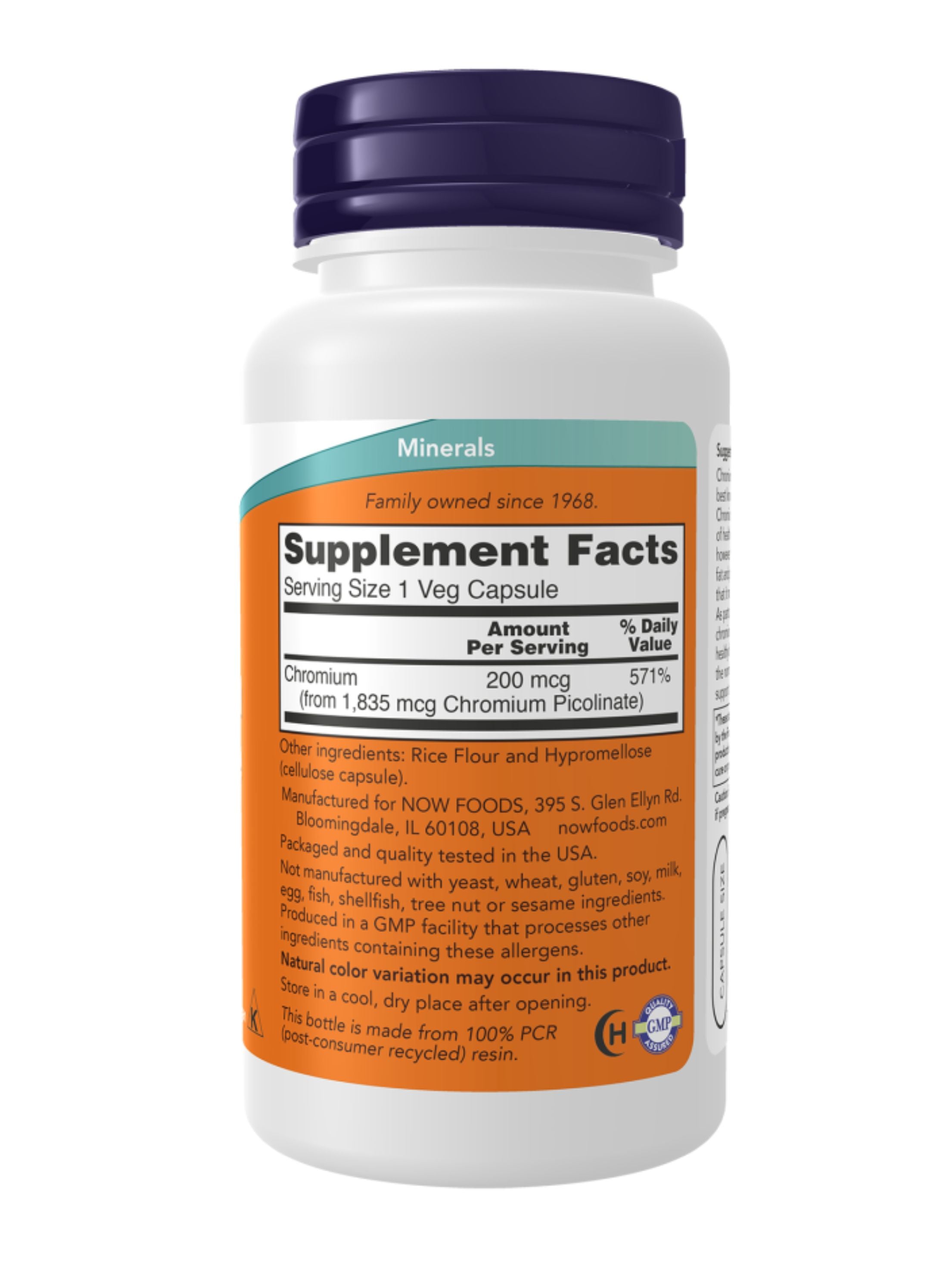 Chromium Picolinate 200 Mcg 100 Capsules