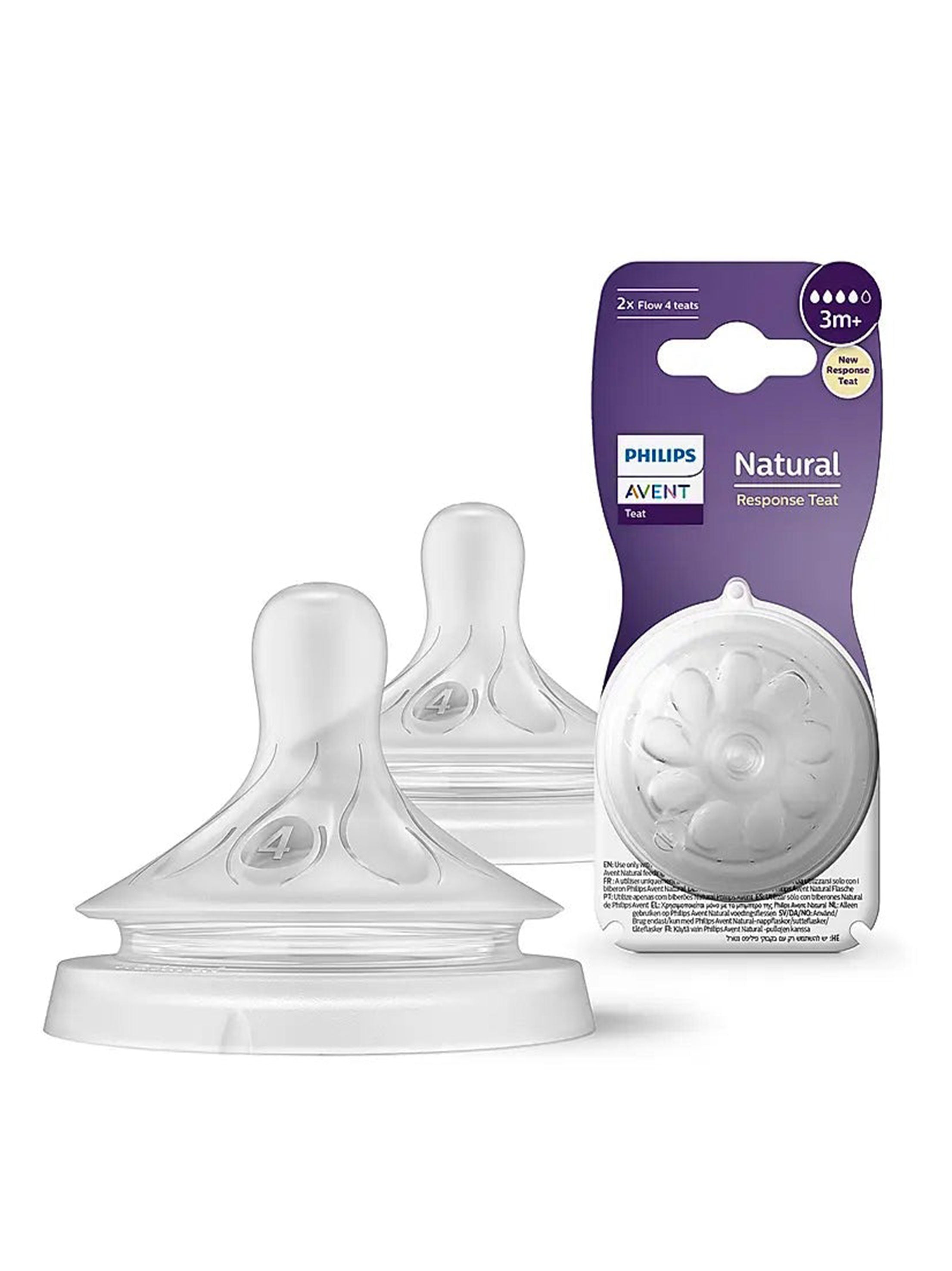 Image for Natural Response Teats Flow 4 3M+